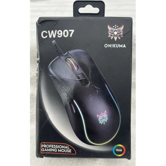 Onikuma Cw907 Professional Gaming, Mouse Windows, Xp 7 8 10 Mac Bent Box New