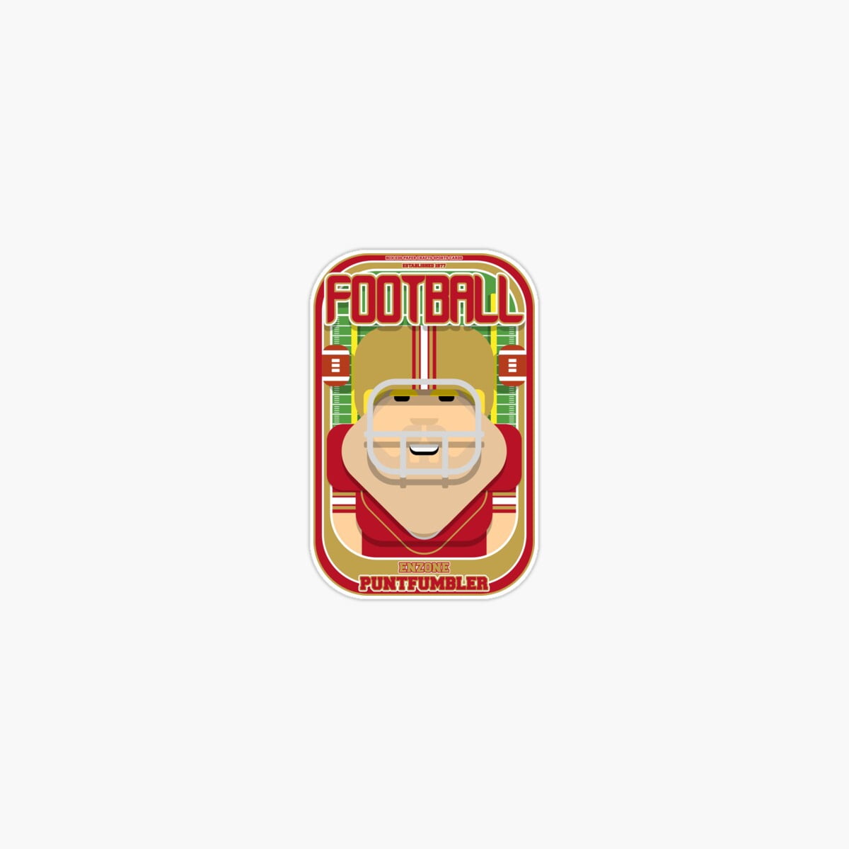Onim American Football Red And Gold - Enzone Puntfumbler - Sven Version ...