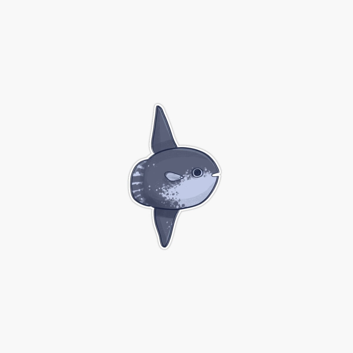 Onim Awkward Sunfish 2.0 Sticker, Phone Decal Water Bottle Stickers Car ...
