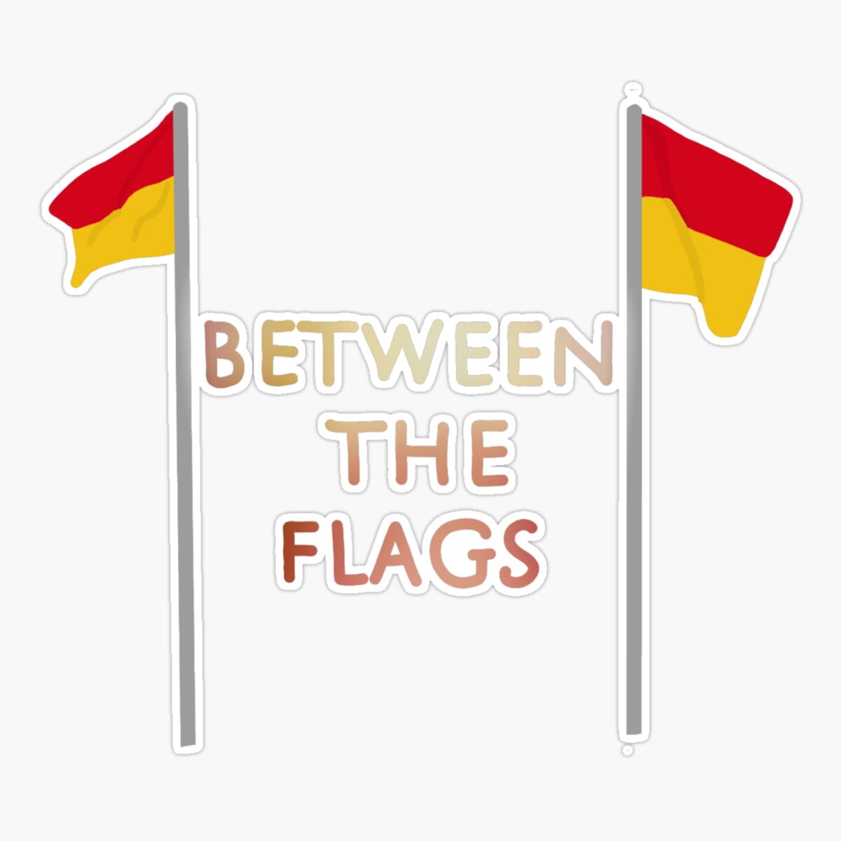 Onim Between The Flags Sticker, Phone Decal Water Bottle Stickers Car ...