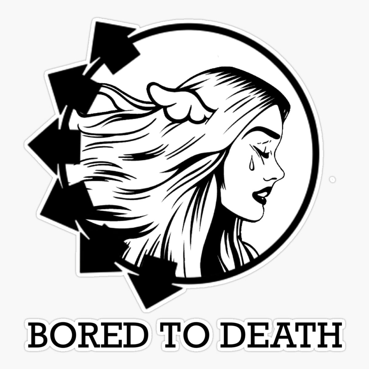 Onim Bored To Death Sticker, Phone Decal Water Bottle Stickers Car ...
