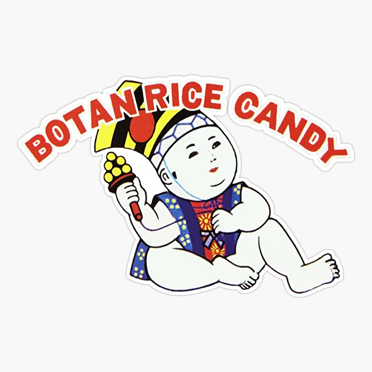 Onim Botan Rice Candy Logo Sticker, Phone Decal Water Bottle Stickers ...