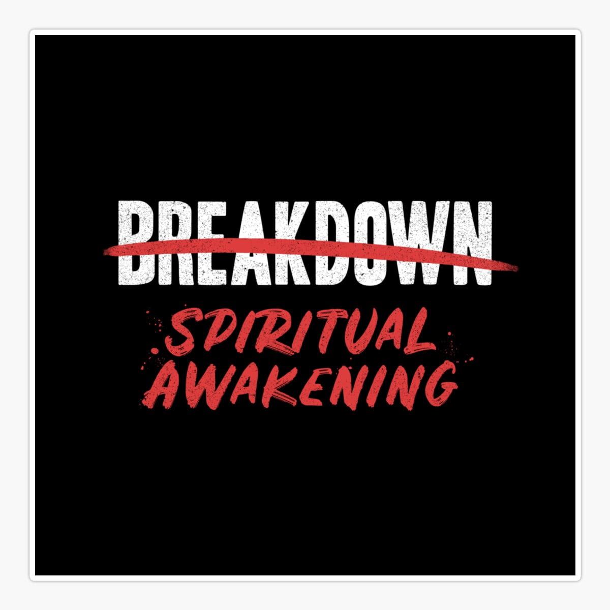 Onim Breakdown Spiritual Awakening Sticker, Phone Decal Water Bottle ...