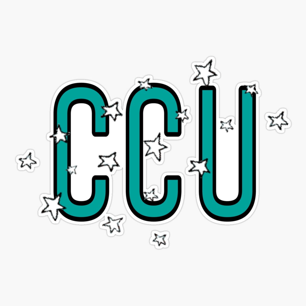 Desert Cactus Coastal Carolina University Chanticleers Vinyl Decal Sticker - Proud Parent Design