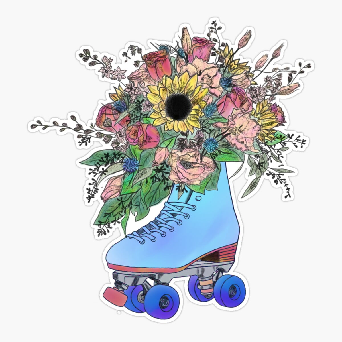 Sunflower Car Sticker Decal | 9x9 Cm | Matte Finish For Window Or Body