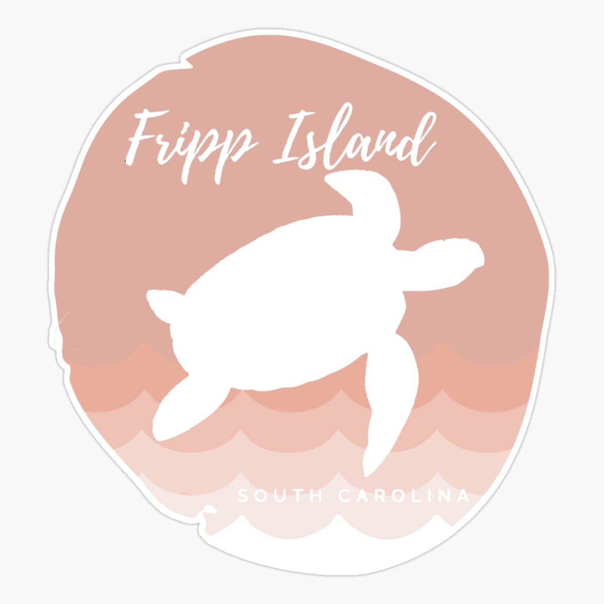 Onim Fripp Island Sticker, Phone Decal Water Bottle Stickers Car Decals ...