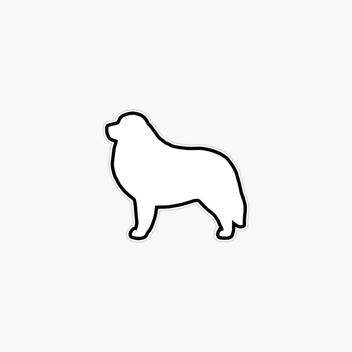 Great Pyrenees Dog Breed Decal – 3"x5" Oval Vinyl Magnet, USA Made, Waterproof & Durable