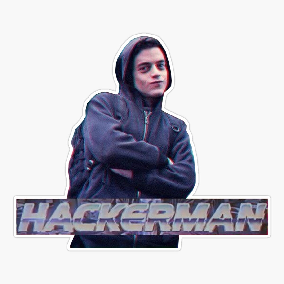 Onim Hackerman -Mr Robot Sticker, Phone Decal Water Bottle Stickers Car ...