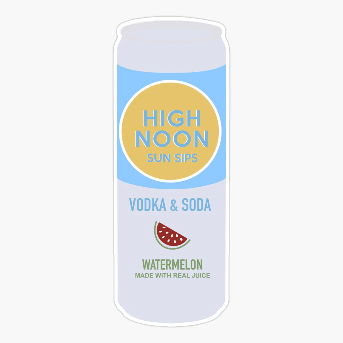 Onim High Noon Watermelon Sticker, Phone Decal Water Bottle Stickers ...