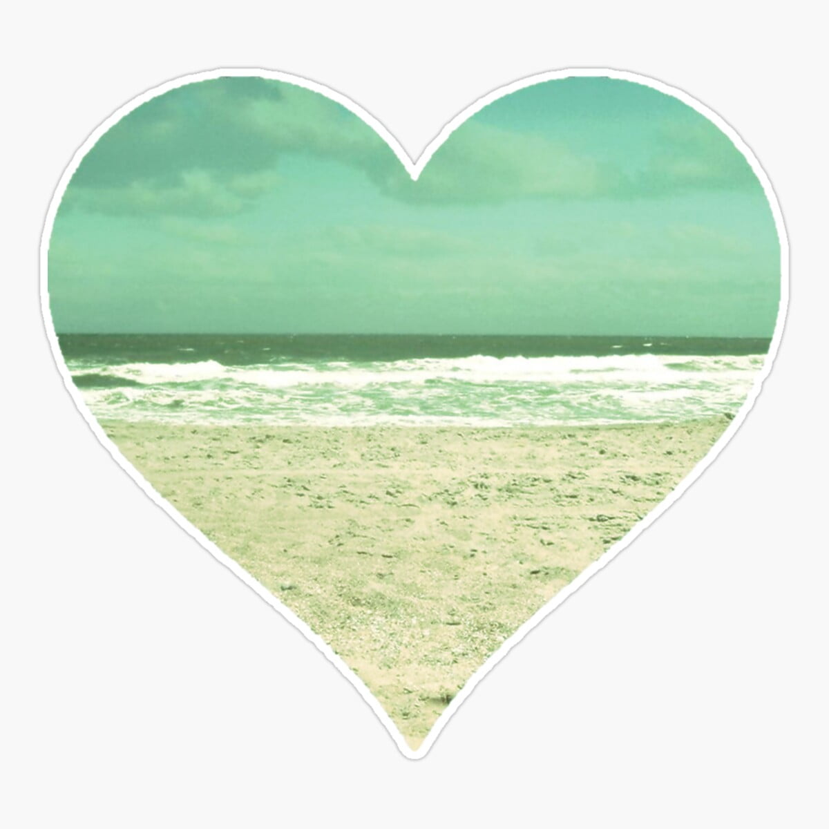 Onim I Heart The Beach Sticker, Phone Decal Water Bottle Stickers Car ...