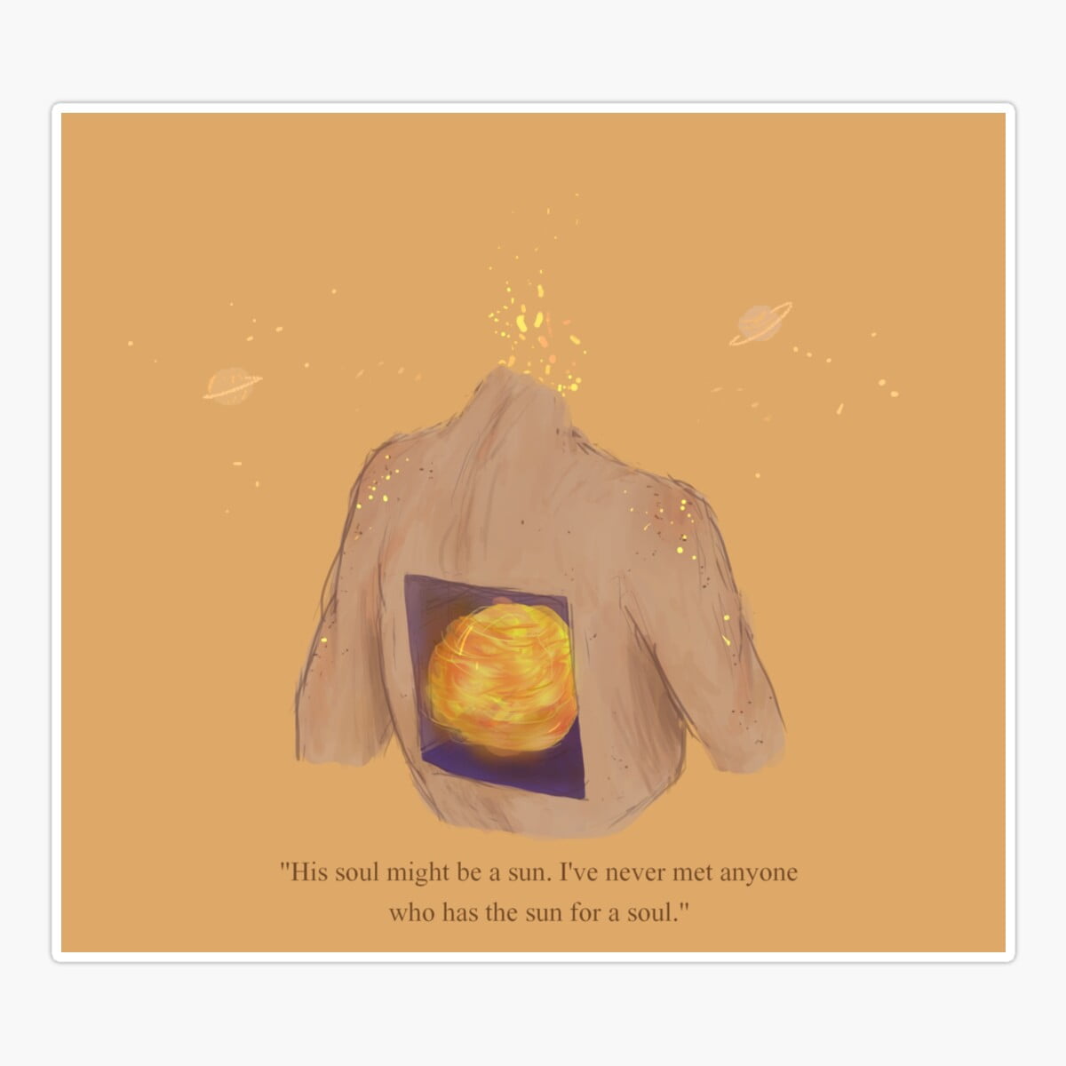 Onim I'Ll Give You The Sun Sticker, Phone Decal Water Bottle Stickers ...