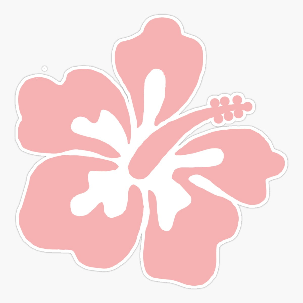 Hibiscus Flower Hawaiian Car Truck Window Laptop Vinyl Decal Sticker (Hot Pink Green) In | Whizz Decals - Foto 13