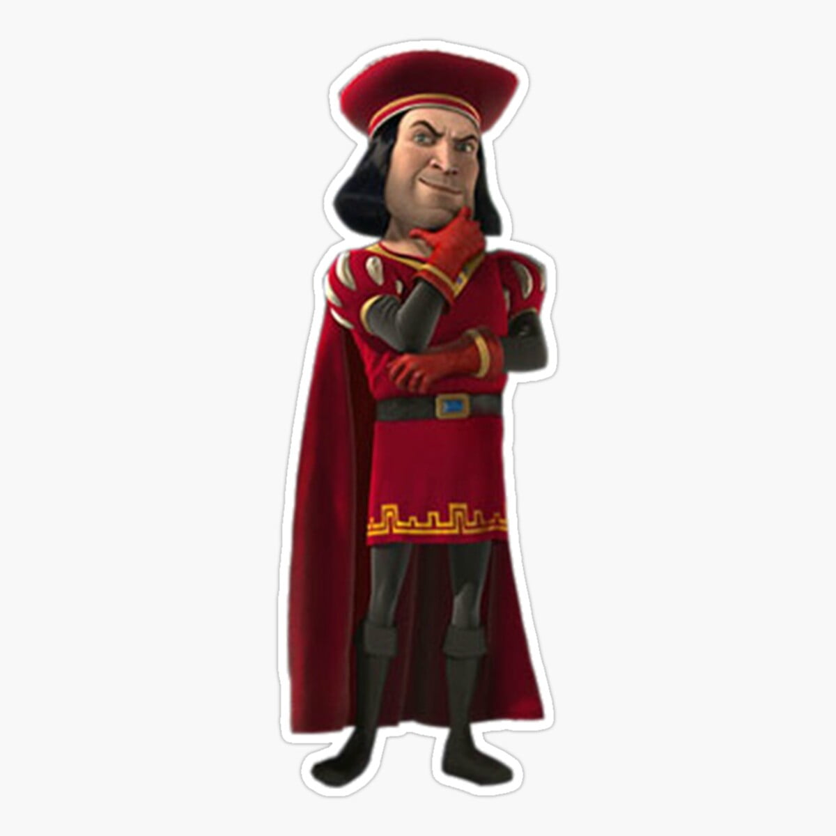 Onim Lord Farquaad Sticker, Phone Decal Water Bottle Stickers Car