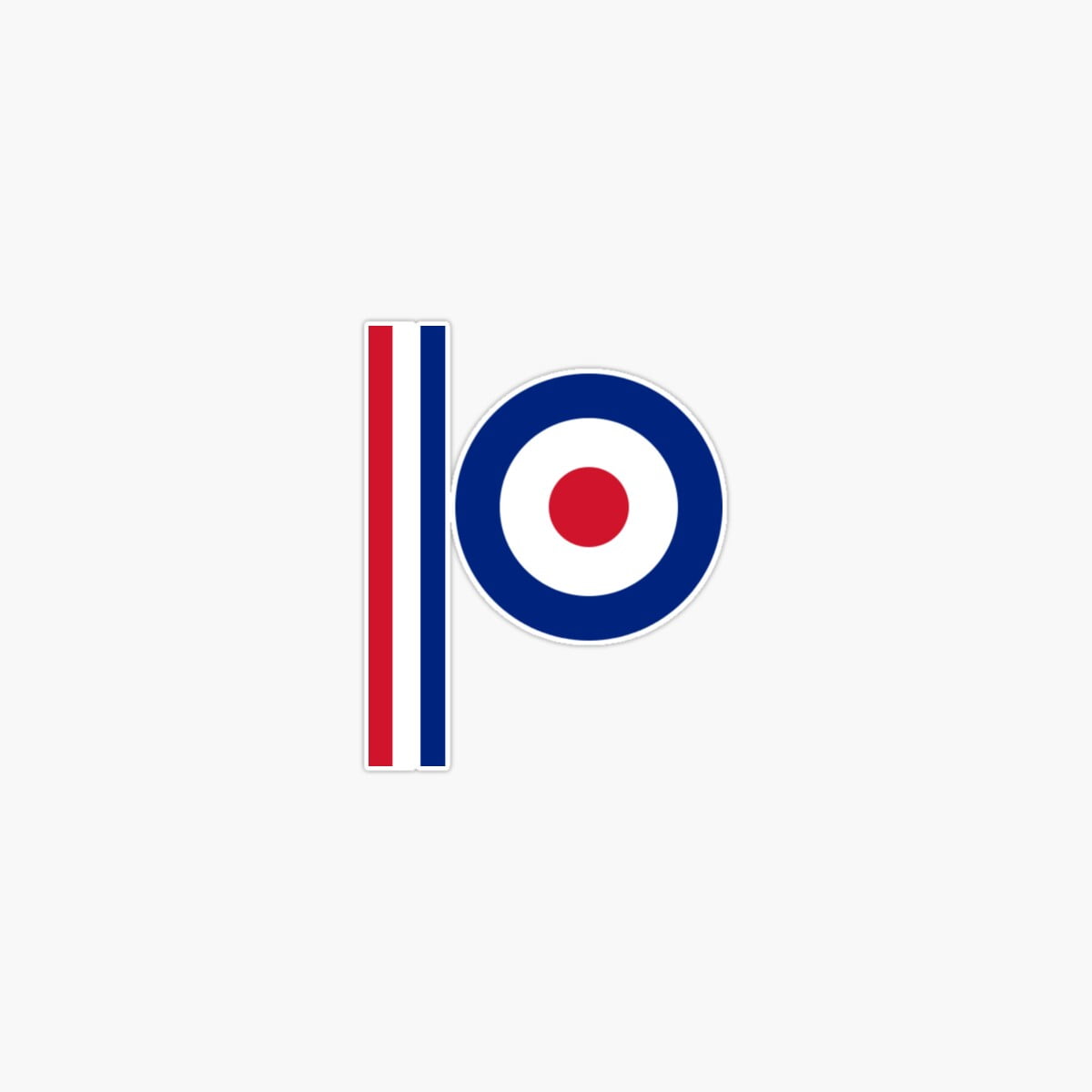 Onim Mod Target Merch 3 stripe 60s Music Retro Mod Sticker - Walmart.com