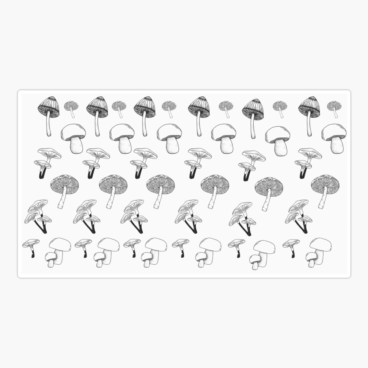 Dan Morris Mushrooms Aufkleber – Offiziell Lizenziert, Ca. 11,5x12,7 Cm, Wetterfest, Für Viele Oberflächen