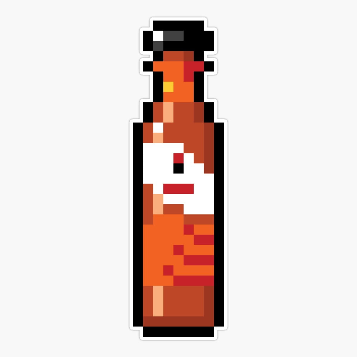 Onim Nando'S Pixel Art Sticker, Phone Decal Water Bottle Stickers Car ...