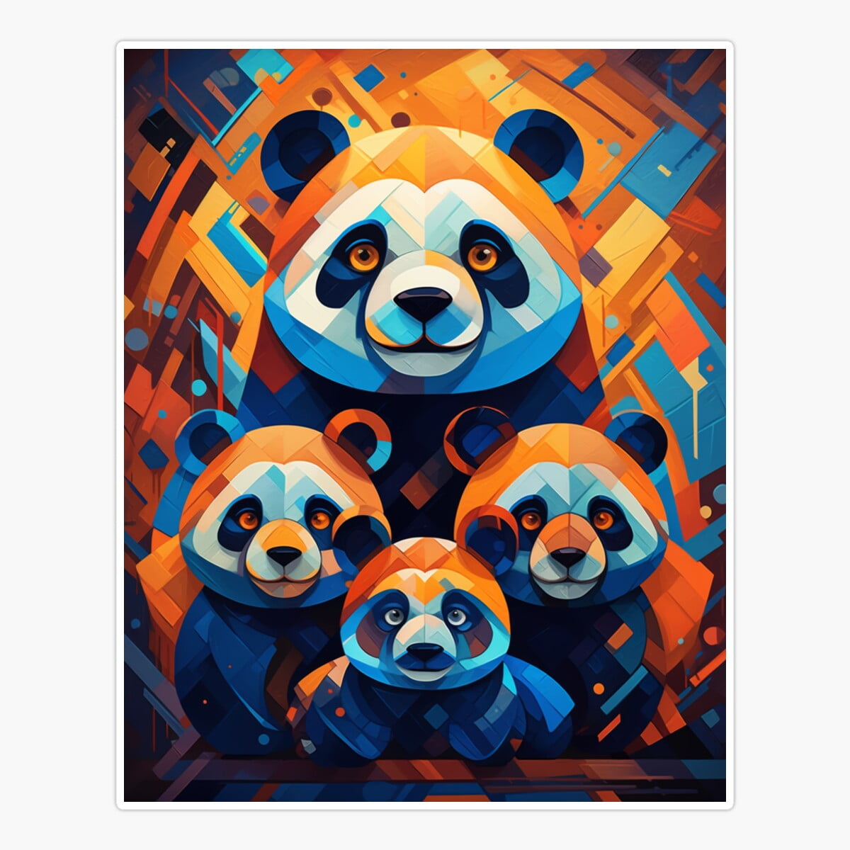 Onim Pandas Sticker, Phone Decal Water Bottle Stickers Car Decals ...