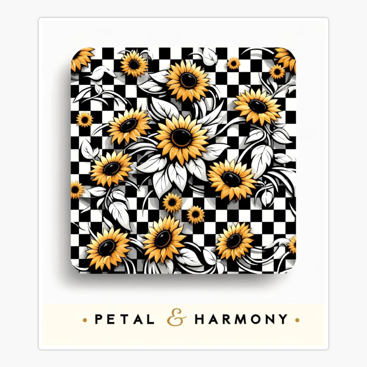 Onim Petal & Harmony: Sunflower Sticker, Phone Decal Water Bottle ...