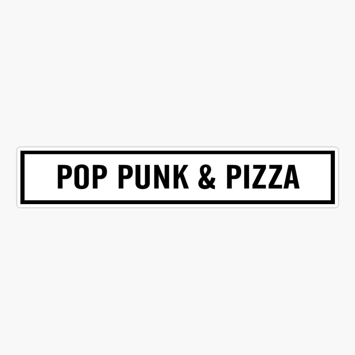 Onim Pop Punk & Pizza 2 Sticker, Phone Decal Water Bottle Stickers Car ...