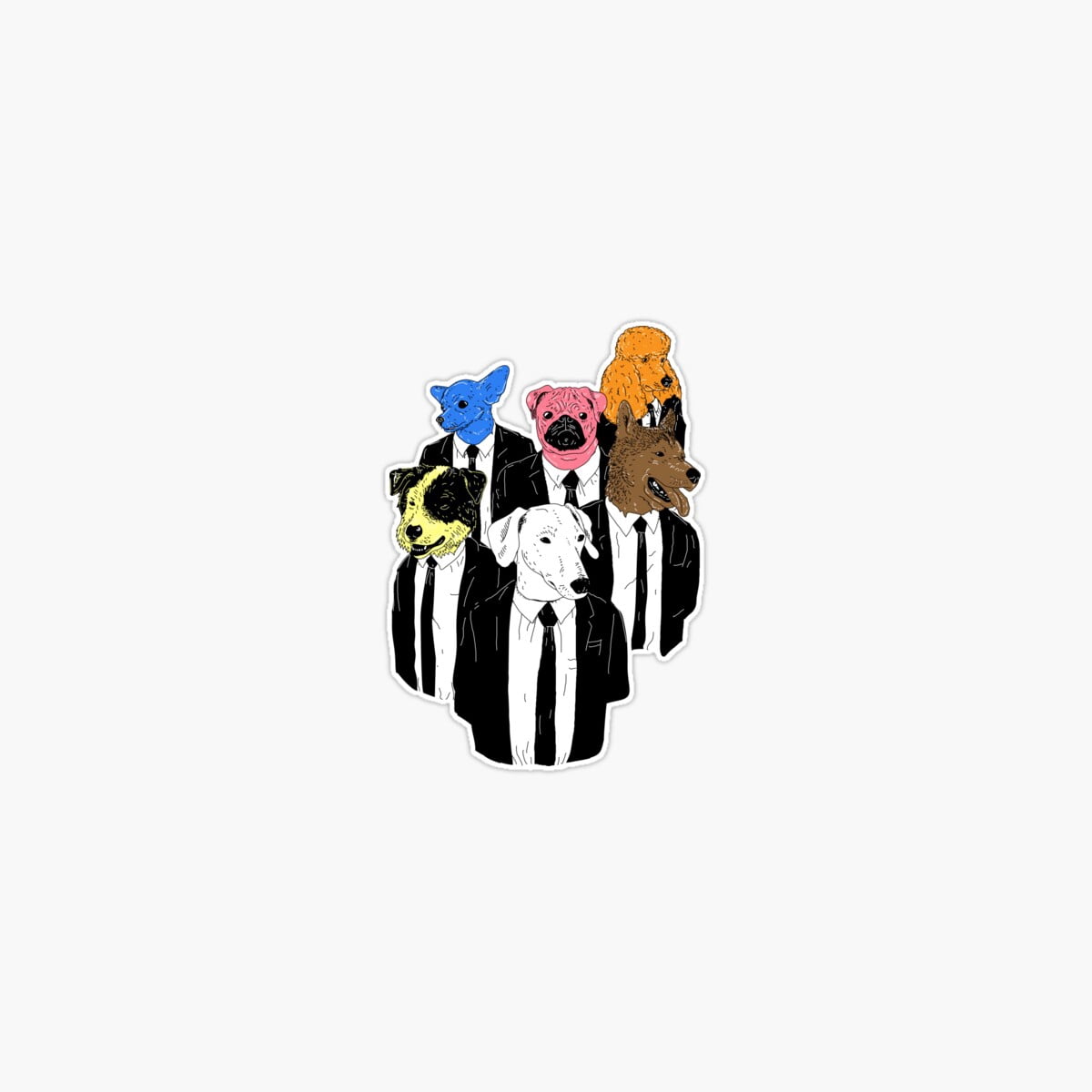 Reservoir Dogs Standoff Vinyl Sticker - Waterproof Decal For Laptop, Car, Yeti Cup - 5 Inch