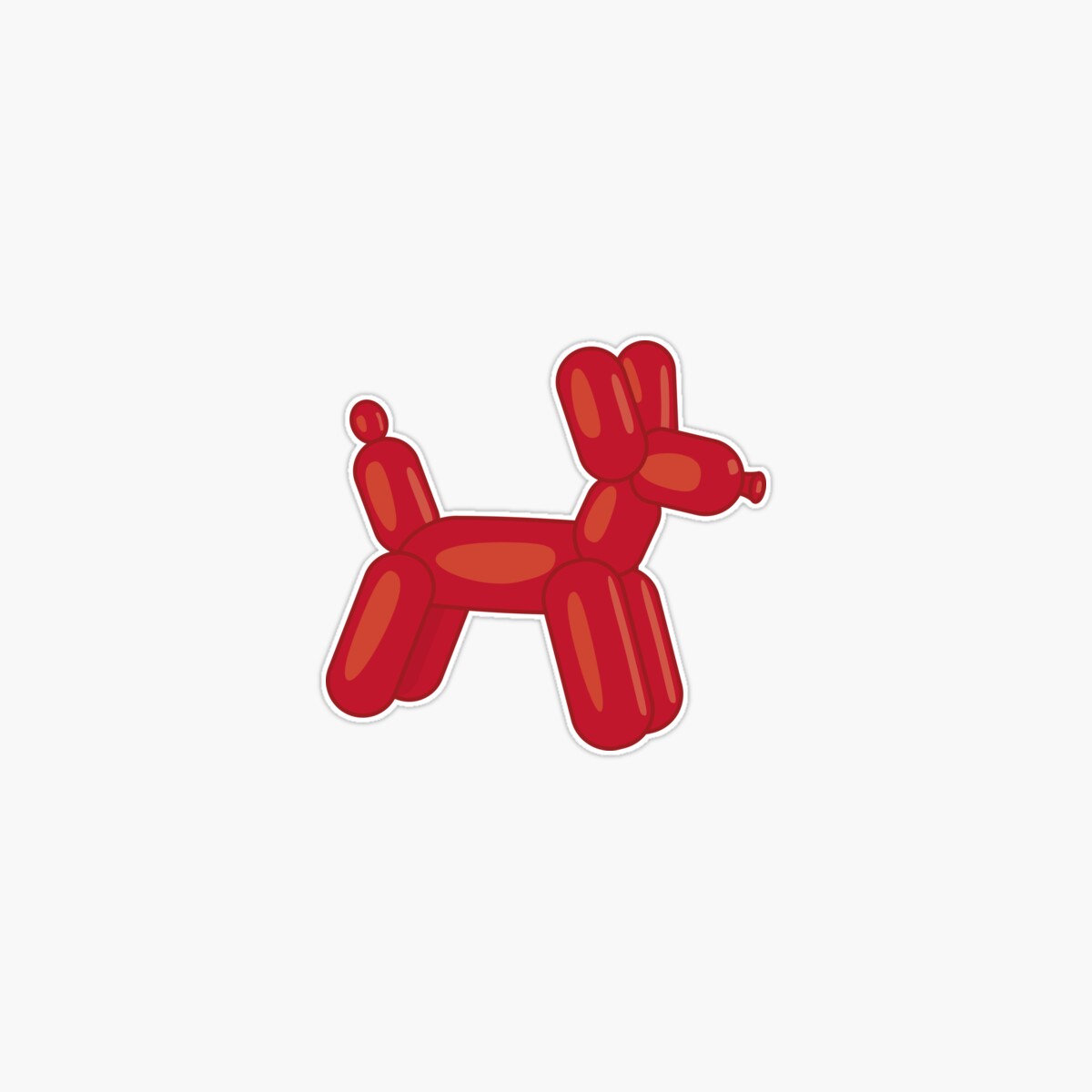 Onim Red Balloon Animal Sticker, Phone Decal Water Bottle Stickers Car ...
