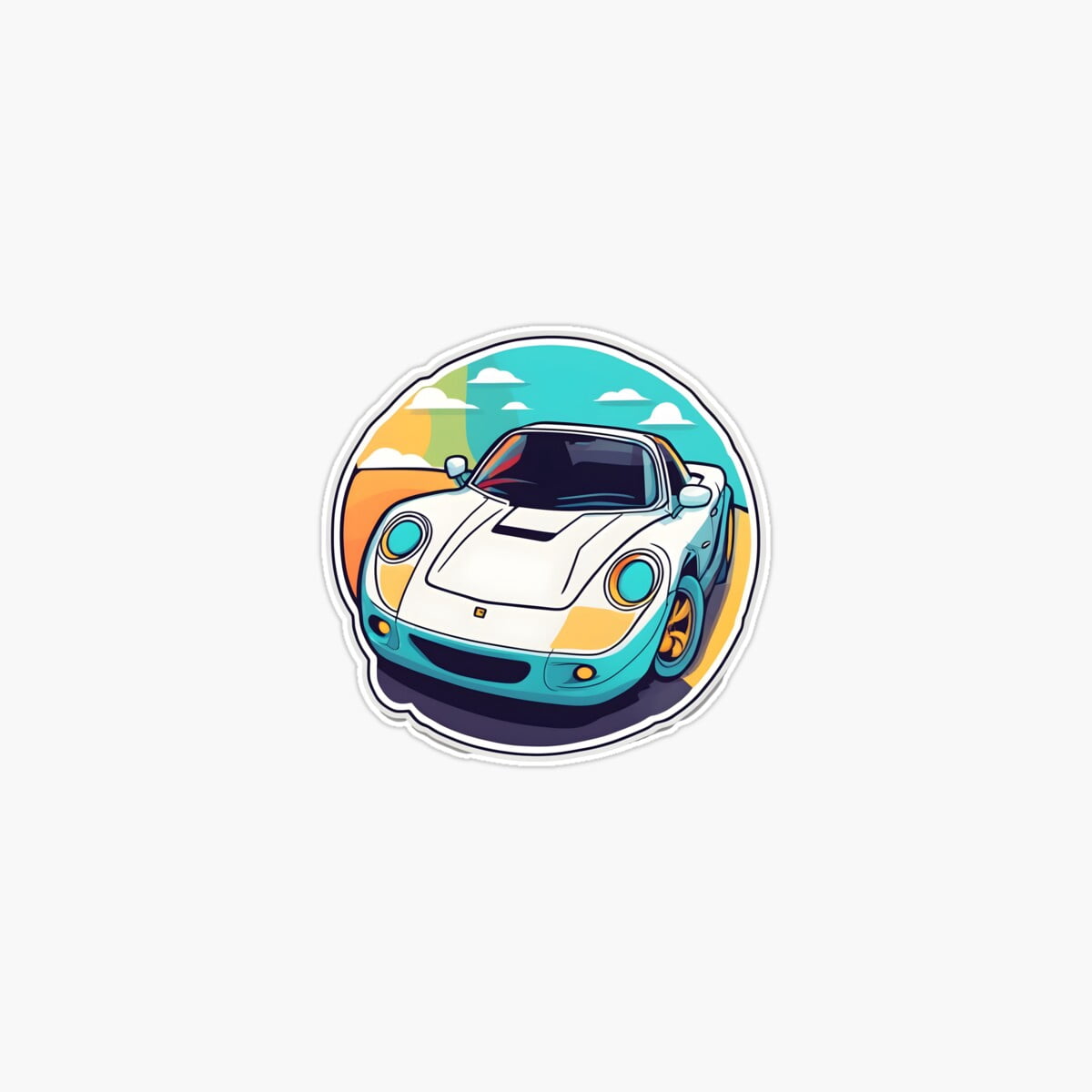 Onim Sports Car Sticker, Phone Decal Water Bottle Stickers Car Decals ...