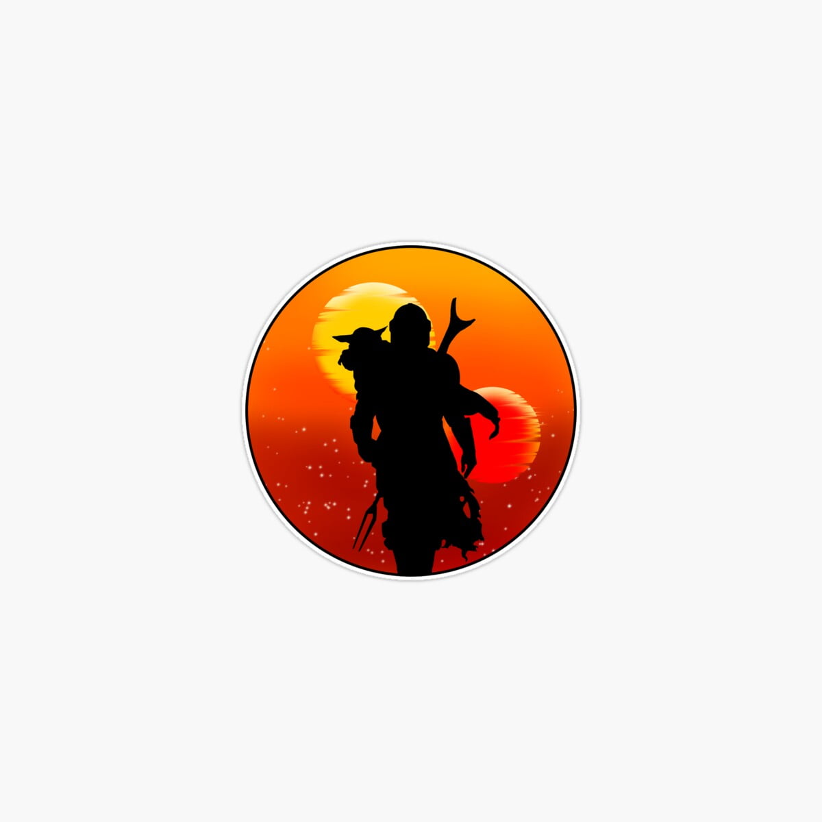 Onim Sunset In Company Sticker, Phone Decal Water Bottle Stickers Car ...
