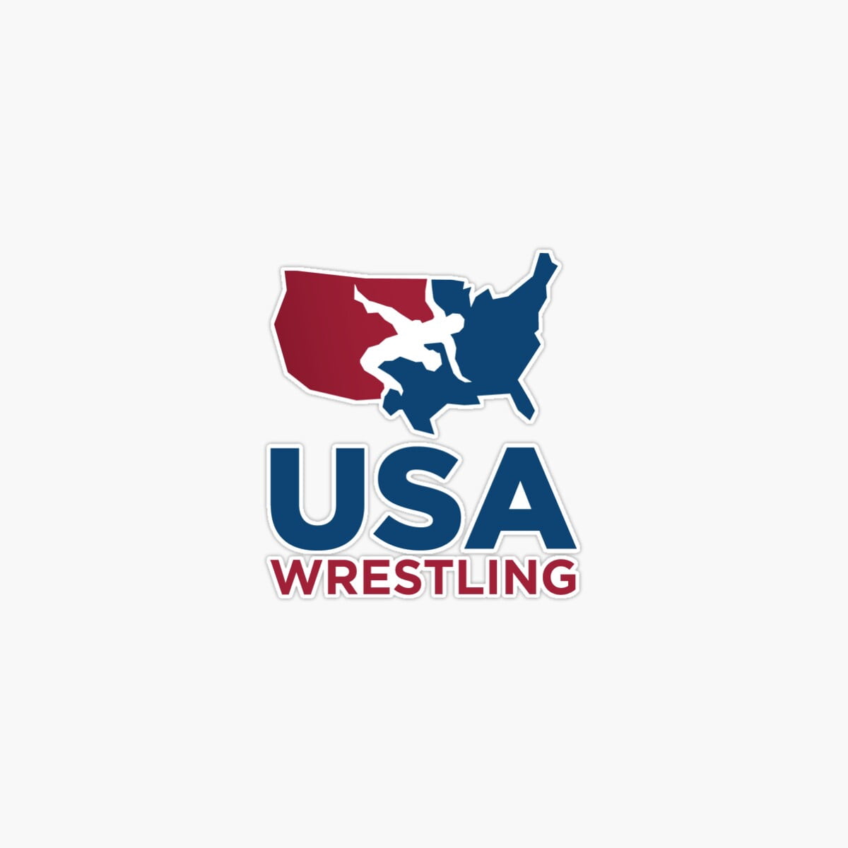 Onim Usa Wrestling Logo Sticker, Phone Decal Water Bottle Stickers Car ...