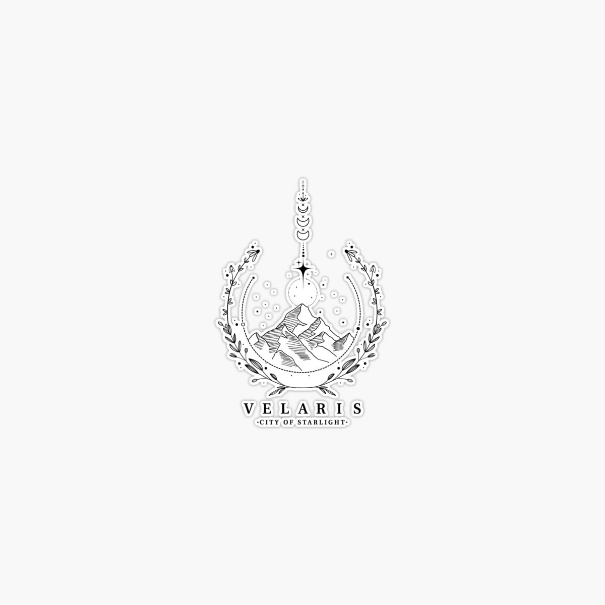 Onim Velaris City Of Starlight Sticker, Phone Decal Water Bottle ...
