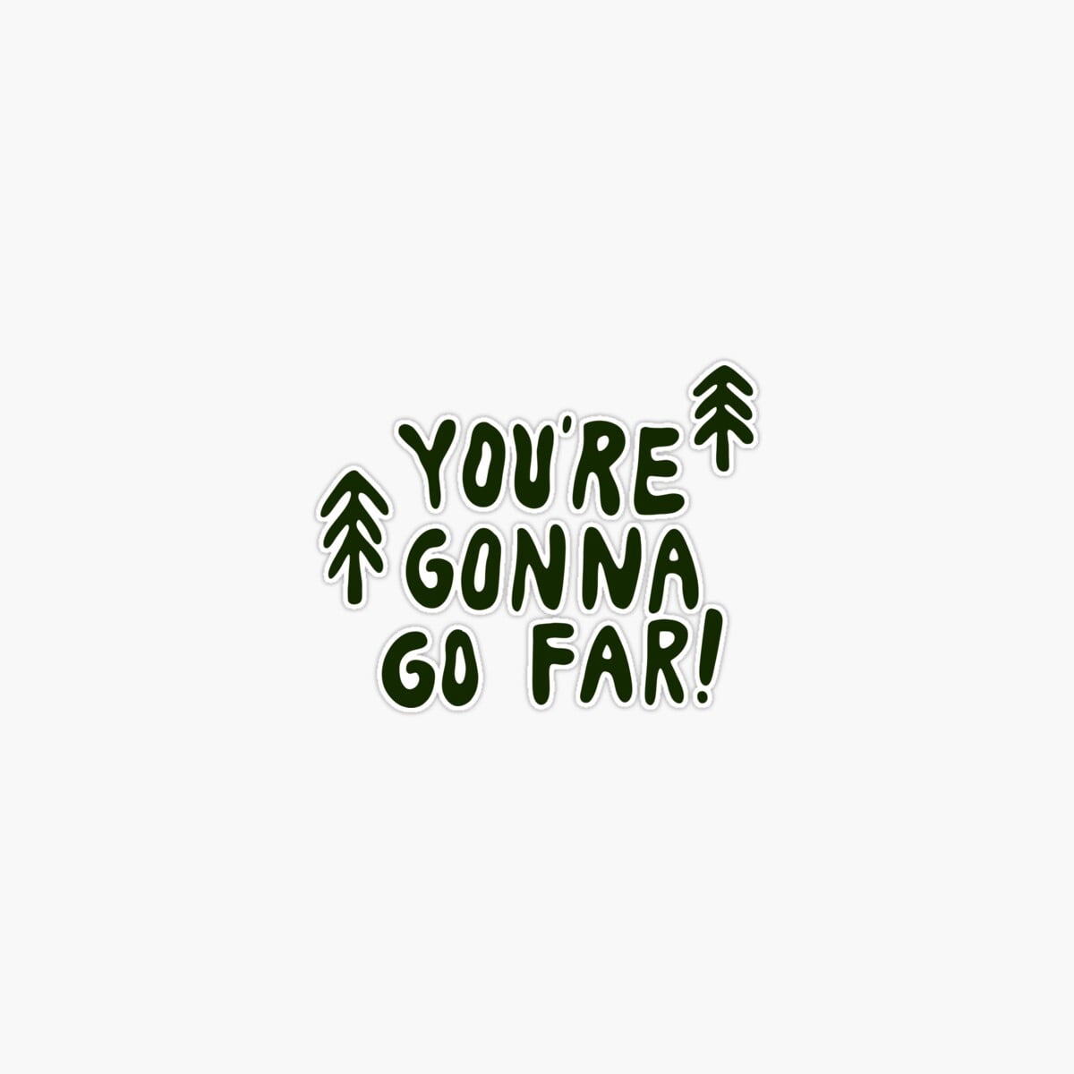 Onim You’Re Gonna Go Far Sticker, Phone Decal Water Bottle Stickers Car ...