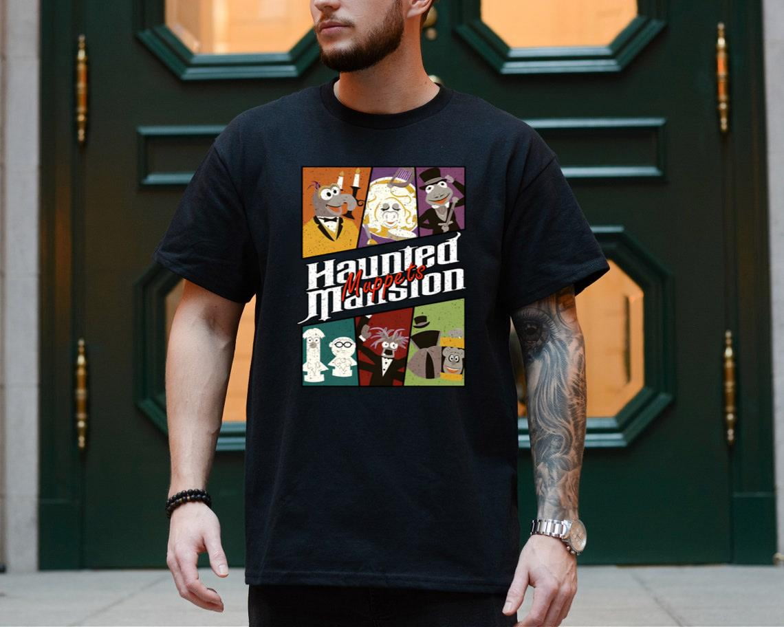 OnimStudio Vintage The Muppets Characters The Haunted Mansion Shirt