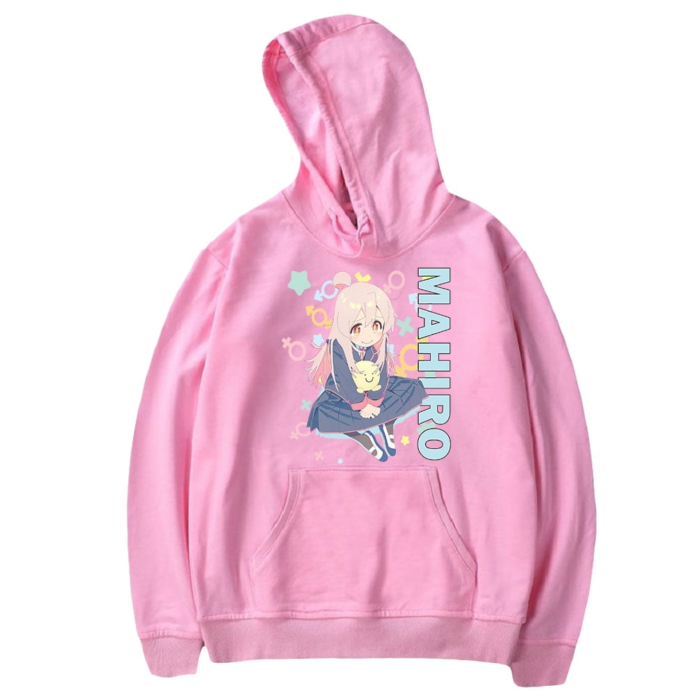 Pink anime online sweatshirt