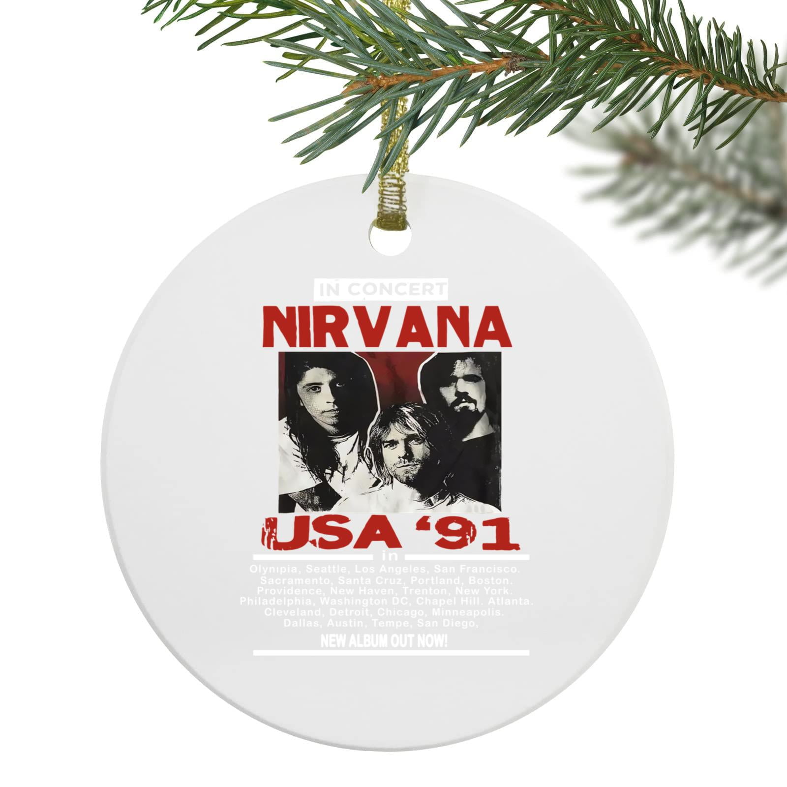 Onimhouse Ornament Nirvana Usa Tour 91' For Fans, Ornament Christmas ...