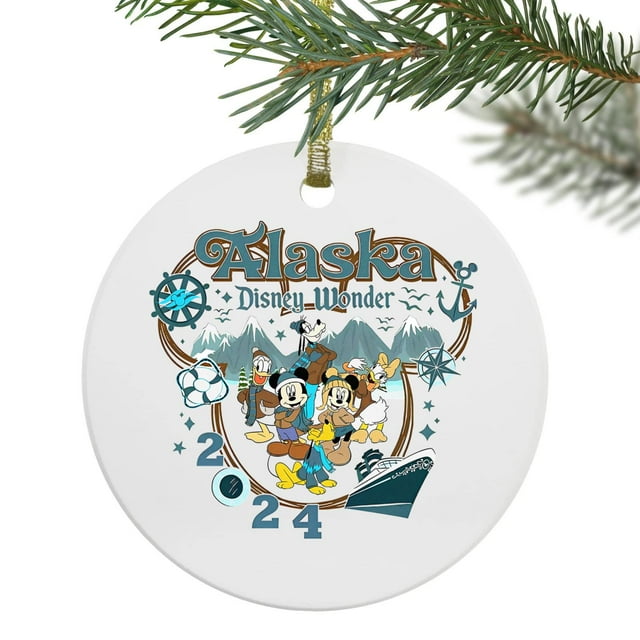 Onimhouse Ornament Personalized Mickey And Friends Disney Alaska Cruise