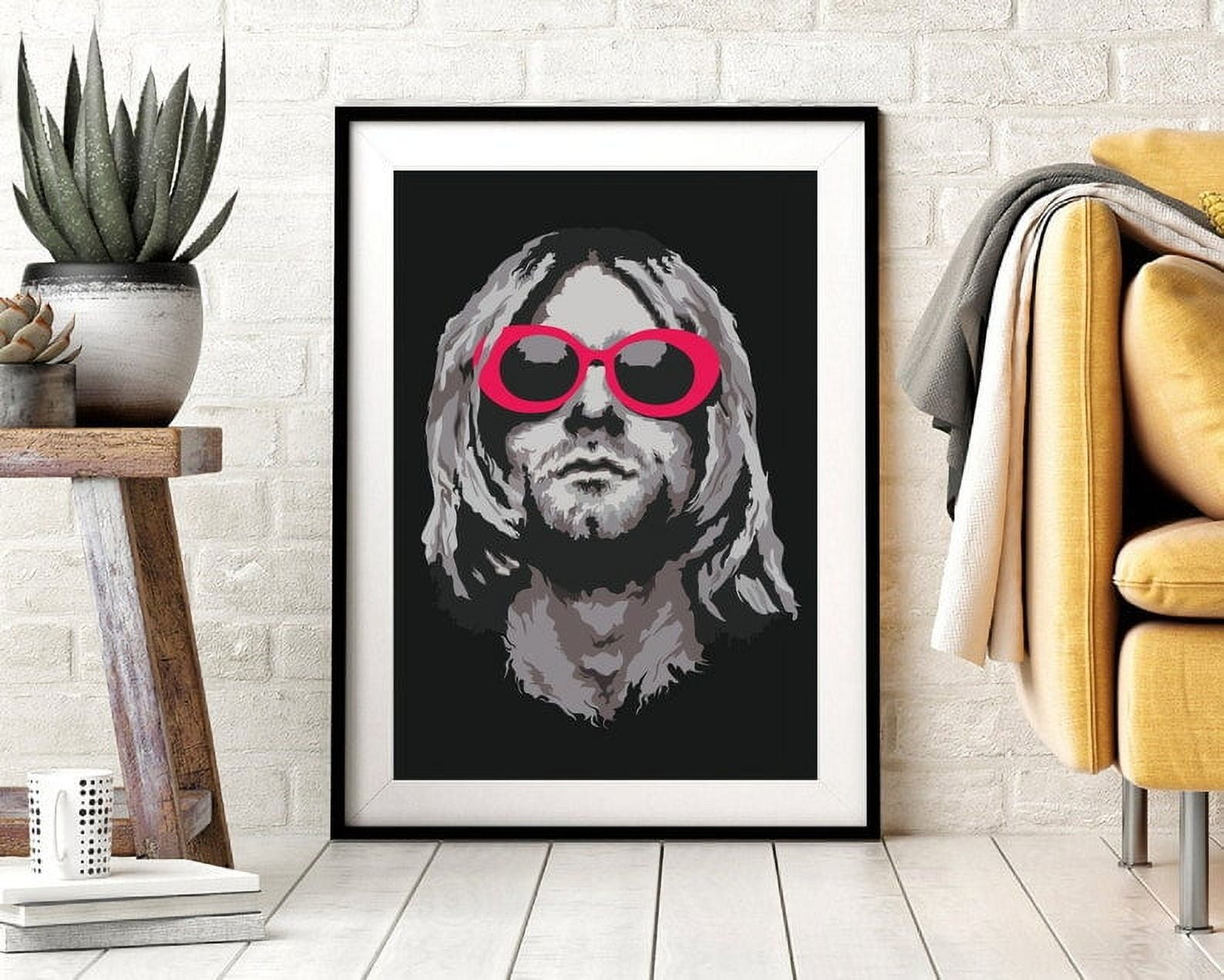 Kurt Cobain Poster 30x45cm - Vintage Wandkunst Für Wohnzimmer
