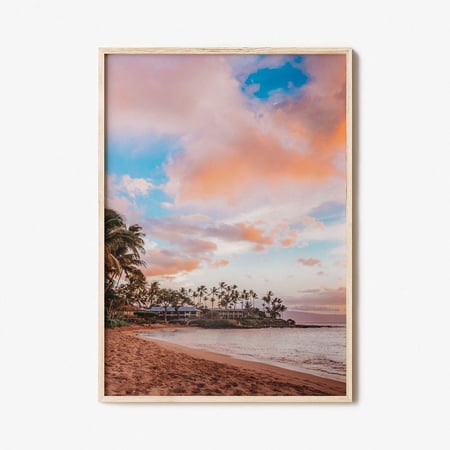 Onimhouse Poster Maui Colorful Poster Print No 1, Maui Photo Wall Art, Maui Wall Decor, Maui Travel Print, Maui Street Map Poster, City Map- UNFRAMED