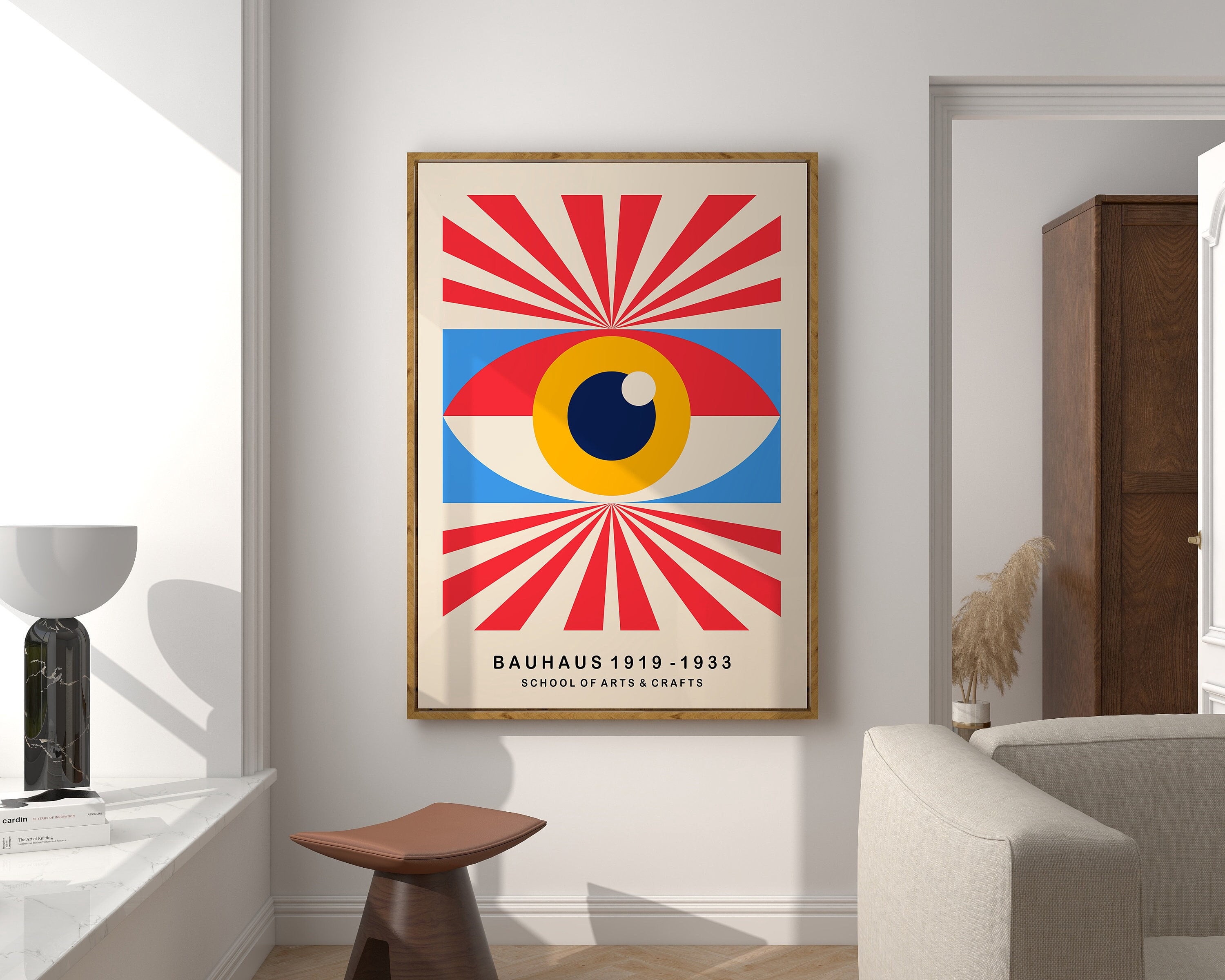 Onimhouse Poster Mid Century Bauhaus Wall Art, Bauhaus Art Print ...