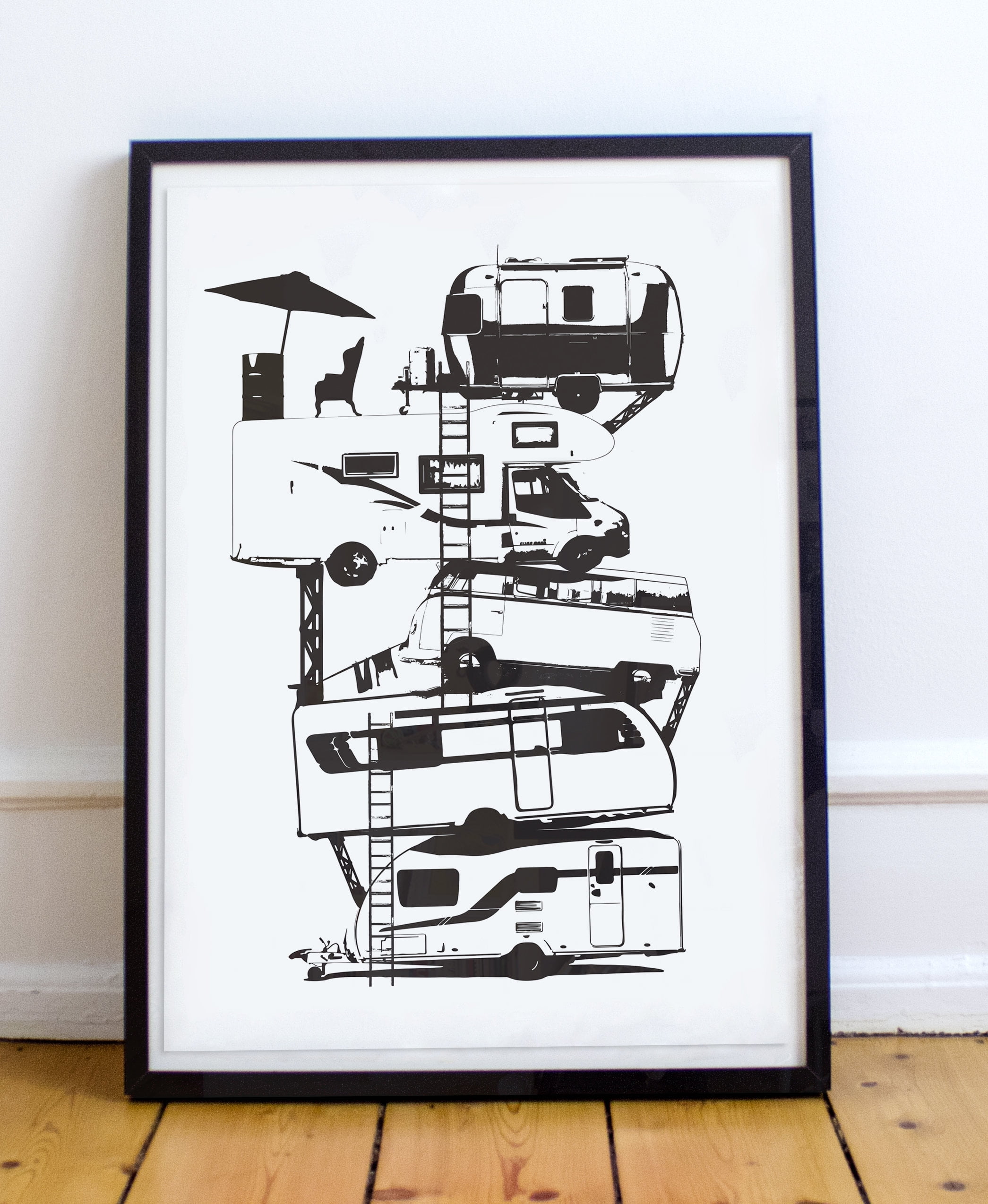 Onimhouse Poster Minimalist Movie Poster Ready Player One Caravan Stack ...