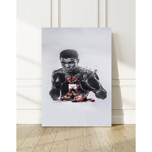 Onimhouse Poster Muhammed Ali - Black and White, Poster Print, Gym Decor, Art Print , Boxing Print, Ali Poster, Wall Art, -UNFRAMED