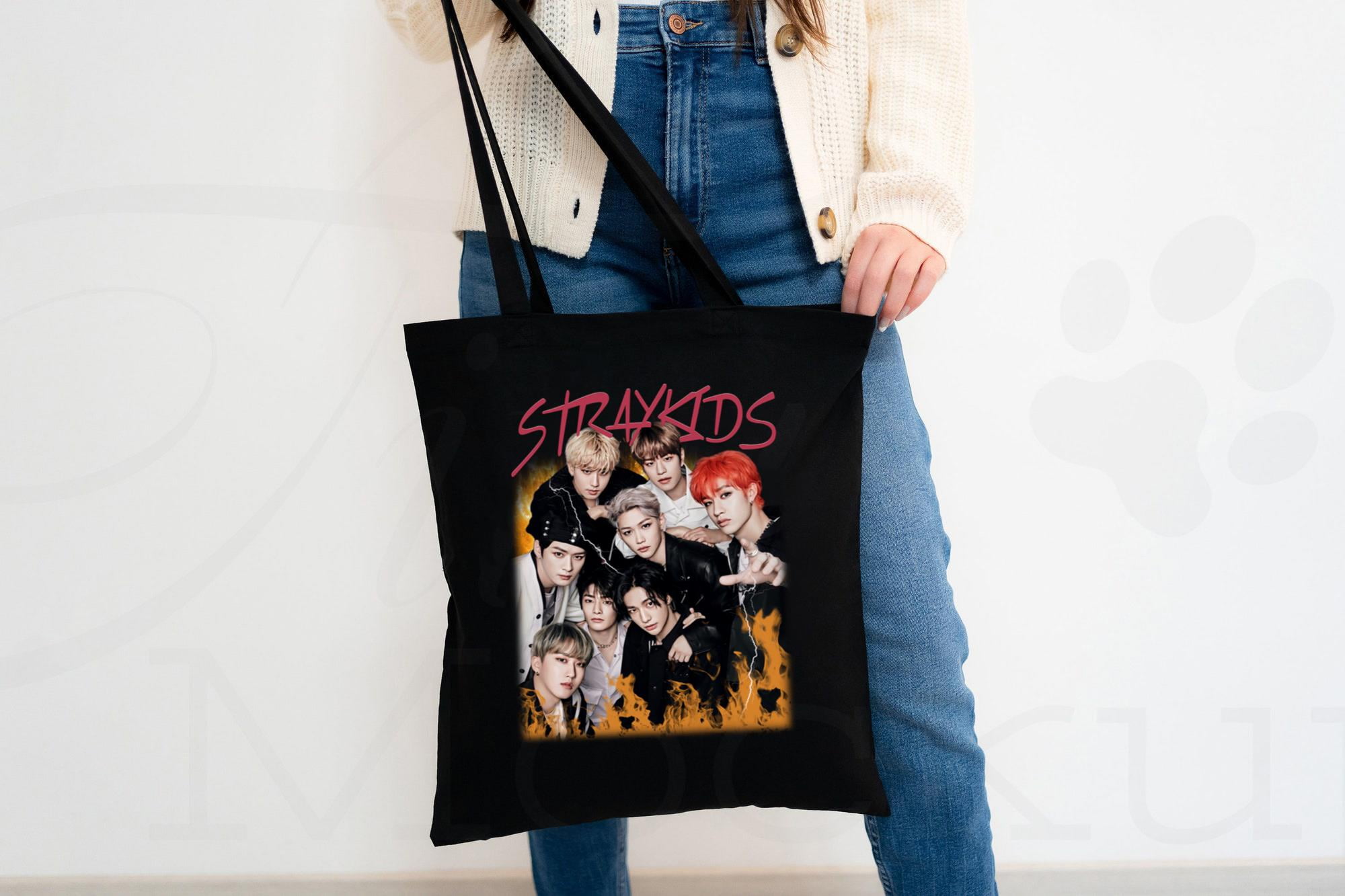 Tote Bag Stray Kids SKZOO - Borsa In Tela Kpop 38x34cm Per Fan