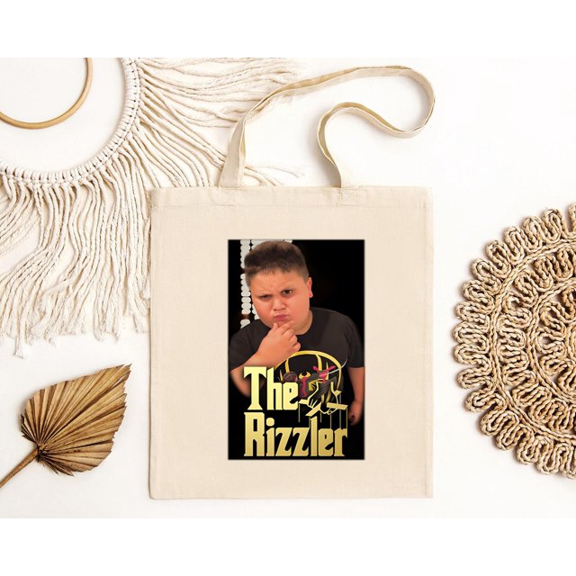 Onimhouse Tote Bag The Rizzler Godfather Parody Funny Tiktok Meme Joke