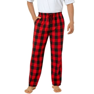 Onimisc Men's 100% Cotton Pajama Pants Lightweight Pjs Bottoms Sleepwear Bottom Pants with Pocket Drawstring,1 Pack