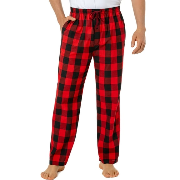 Onimisc Men's 100% Cotton Pajama Pants Lightweight Pjs Bottoms Sleepwear Bottom Pants with Pocket Drawstring,1 Pack