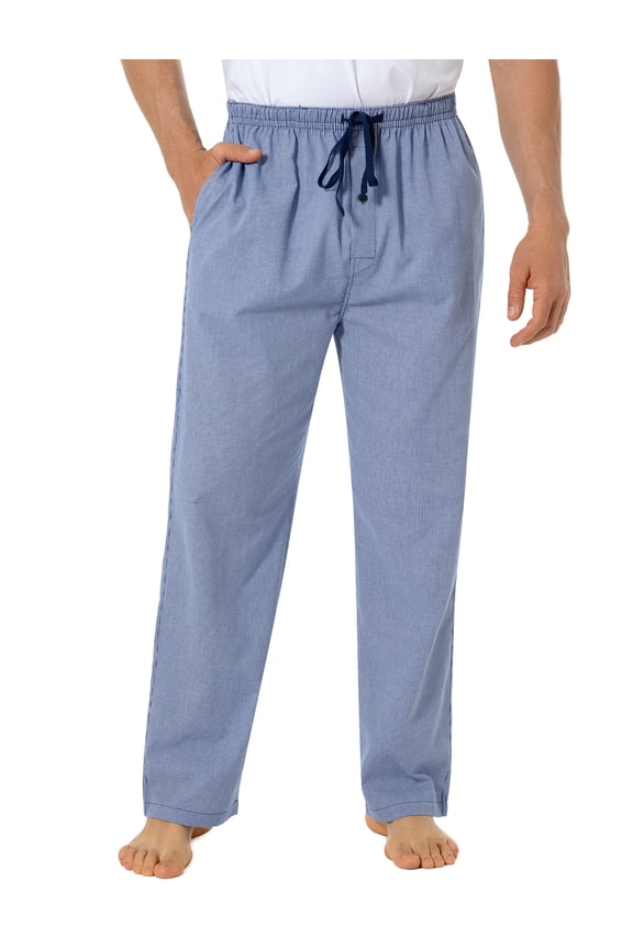 Men's 100% Cotton Pajama Pants Lightweight Pjs Bottoms Sleepwear Bottom Pants with Pocket Drawstring,1 Pack