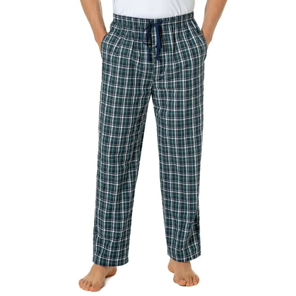 Onimisc Men's 100% Cotton Pajama Pants Lightweight Pjs Bottoms Sleepwear Bottom Pants with Pocket Drawstring,1 Pack
