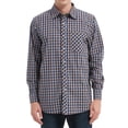 thumbnail image 1 of Onimisc Men's Big and Tall Casual Button Down Shirts Cotton Long Sleeve Plaid Work Shirts for Men, 1 of 7
