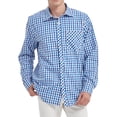 thumbnail image 1 of Onimisc Men's Big and Tall Casual Button Down Shirts Cotton Long Sleeve Plaid Work Shirts for Men, 1 of 7