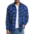 thumbnail image 1 of Onimisc Mens Flannel Shirt Long Sleeve Plaid Flannel Shirt for Men Casual Button Down Shirts Regular Fit, 1 of 7