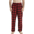 thumbnail image 1 of Onimisc Mens Pajama Pants Flannel Plaid Cotton Sleep Lounge Pants Warm Sleepwear Pants PJ Bottoms with Pockets and Button Fly, 1 Pack, 1 of 8