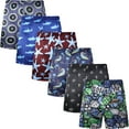thumbnail image 1 of Onimisc Mens Silk Boxer Underwear Satin Boxers for men Sleep shorts Pajama Bottoms with Button Fly , 6 Pack, 1 of 9